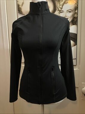 Bond Eye Australia Black Athletic dry fit Longsleeve zip up jacket